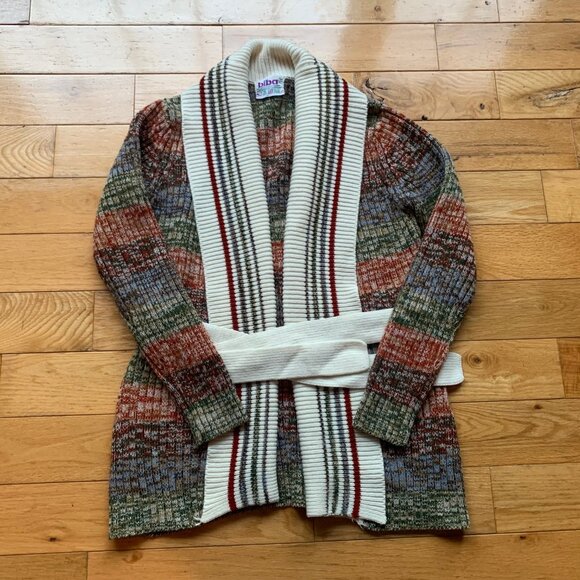 Biba Multicolor Knit Belted Cardigan – Size M - Picture 3 of 9
